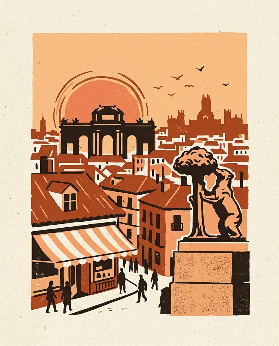 Madrid postcard
